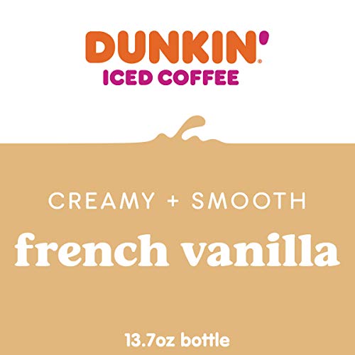 Dunkin Donuts Iced Coffee, French Vanilla, 13.7 Fluid Ounce Pac...