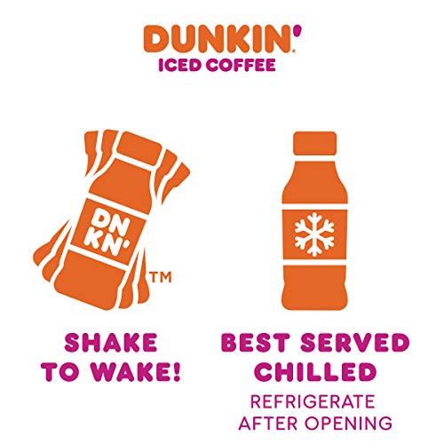 Dunkin Donuts Iced Coffee, Mocha, 13.7 Fluid Ounce Pack of 12