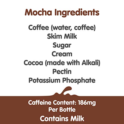 Dunkin Donuts Iced Coffee, Mocha, 13.7 Fluid Ounce Pack of 12