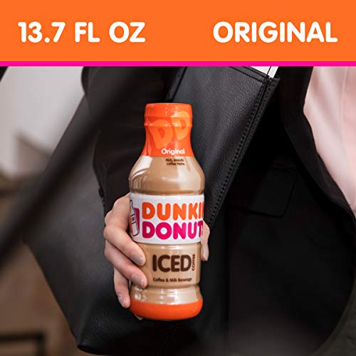 Dunkin Donuts Iced Coffee, Original, 13.7 Fluid Ounce Pack of 12