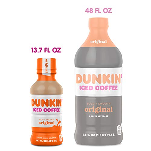 Dunkin Donuts Iced Coffee, Original, 13.7 Fluid Ounce Pack of 12