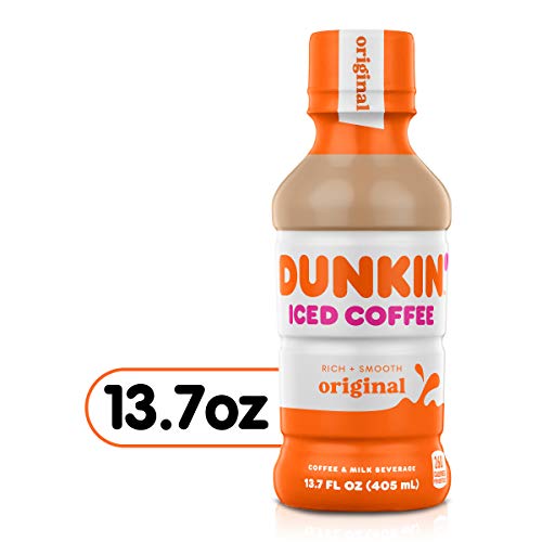 Dunkin Donuts Iced Coffee, Original, 13.7 Fluid Ounce Pack of 12