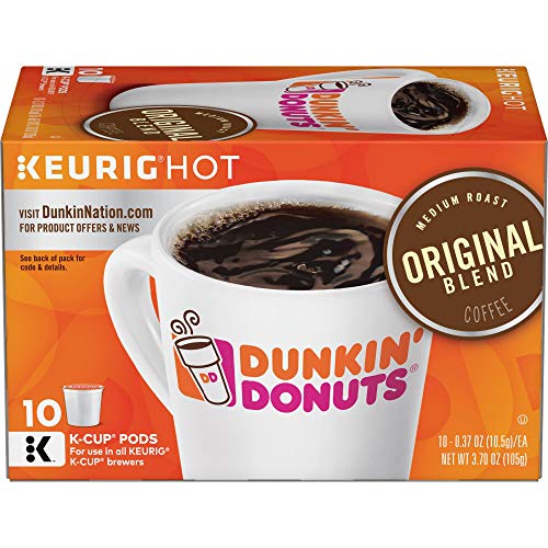 Dunkin Donuts Original Blend Medium Roast Coffee, 60 K Cups For