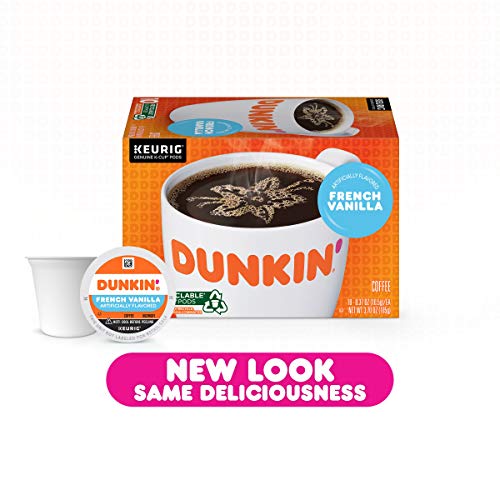 Dunkin French Vanilla Flavored Coffee, 88 K Cups For Keurig Cof