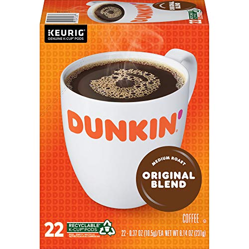 Dunkin Original Blend Medium Roast Coffee, 88 K Cups For Keurig