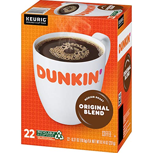 Dunkin Original Blend Medium Roast Coffee, 88 K Cups For Keurig