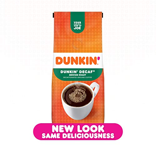 Dunkin Original Blend Medium Roast Decaf Ground Coffee, 12 Ounc