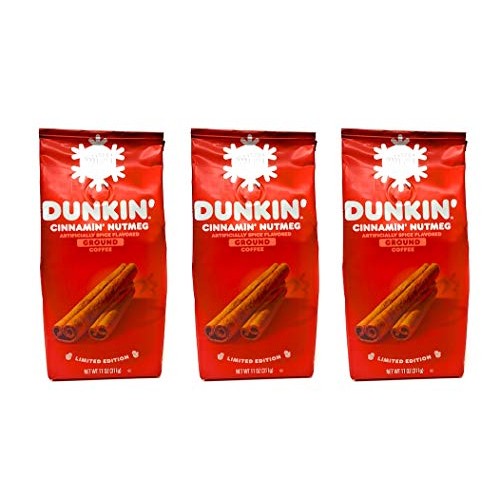 Dunkin Donuts Coffee Cinnamon Nutmeg Seasonal Ground Coffee - Pa