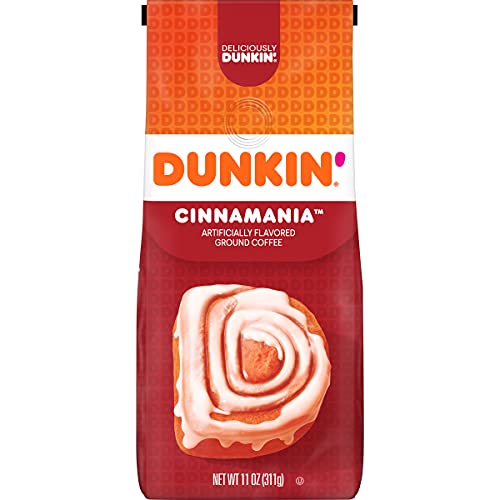 Dunkin Bakery Series Cinnamon Roll Flavored Ground Coffee, 11 O