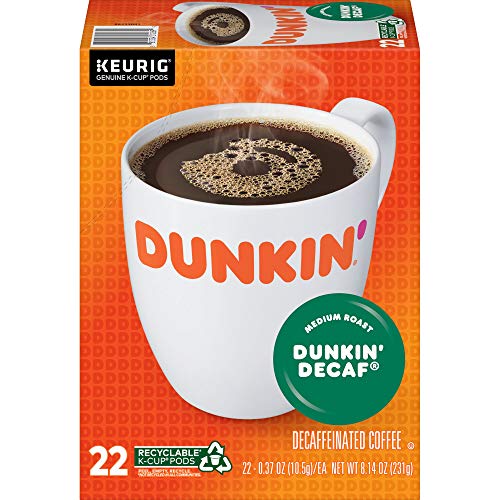 Dunkin Decaf Medium Roast Coffee, 88 K Cups For Keurig Coffee M