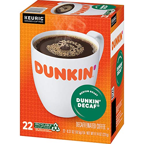 Dunkin Decaf Medium Roast Coffee, 88 K Cups For Keurig Coffee M