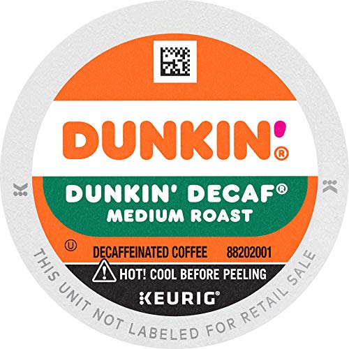 Dunkin Decaf Medium Roast Coffee, 88 K Cups For Keurig Coffee M