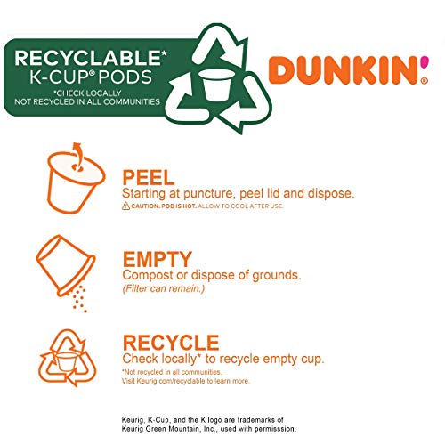 Dunkin Donuts Cinnamin Nutmeg Flavored Coffee, 88 K Cups For K