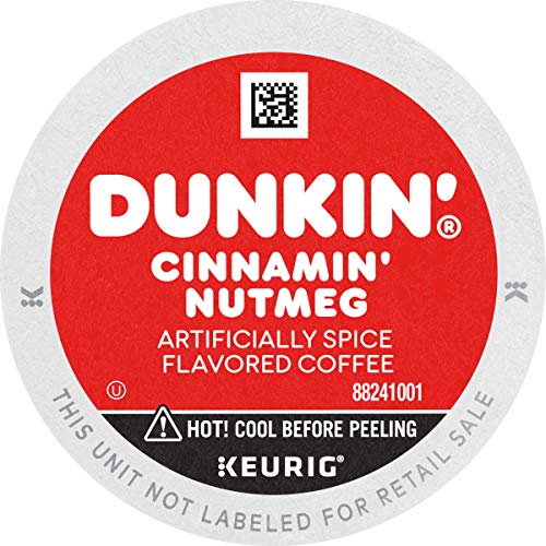 Dunkin Donuts Cinnamin Nutmeg Flavored Coffee, 88 K Cups For K