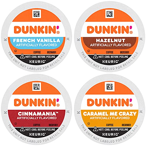 Dunkin Mixed Flavor Coffee Variety Pack, 60 K Cups For Keurig C