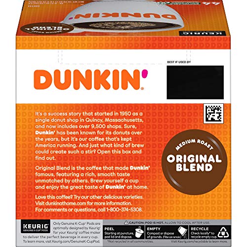 Dunkin Original Blend Medium Roast Coffee, 176 Keurig K-Cup Pods Dunkin Original Blend Medium Roast Coffee, 176 Keurig K-Cup Pods