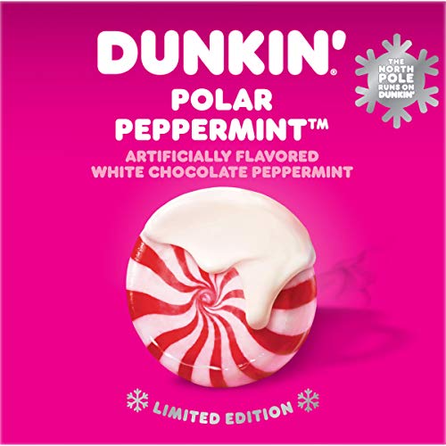 Dunkin Polar Peppermint Flavored Coffee, 88 Keurig K-Cup Pods