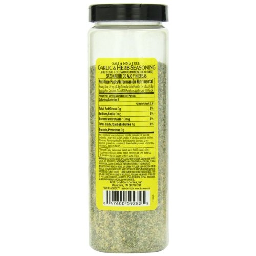 Durkee 100% Salt Free Garlic and Herb Seasoning, 18 Ounce