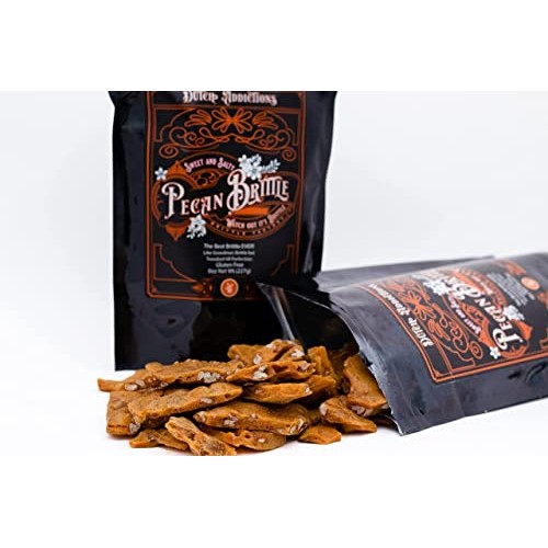 Oklahomas #1 voted Pecan Brittle 8 oz Buttery, Nutty, Sweet a...