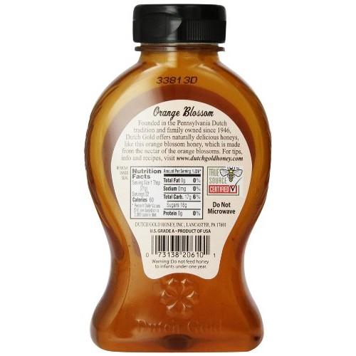 Dutch Gold Honey Orange Blossom, 16 Oz