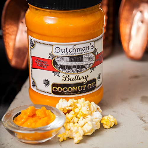 Dutchman’S Popcorn Coconut Oil Butter Flavored Oil, Colored With