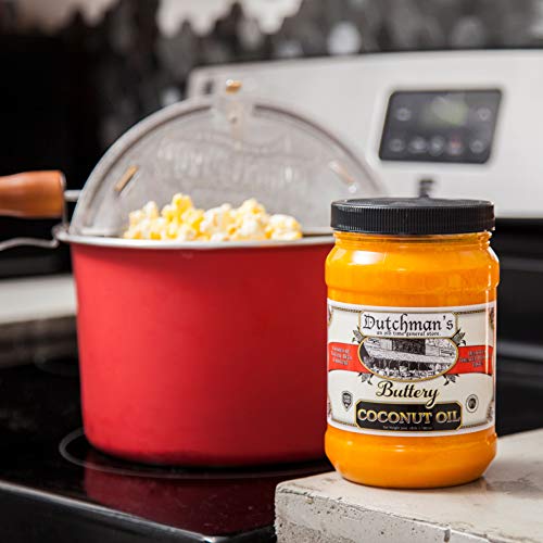 Dutchman’S Popcorn Coconut Oil Butter Flavored Oil, Colored With