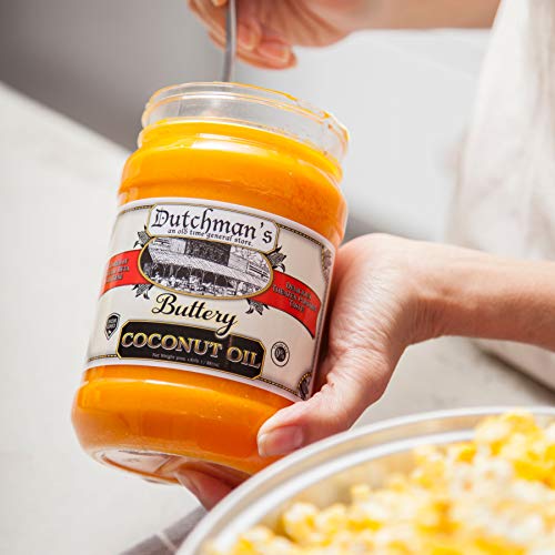 Dutchman’S Popcorn Coconut Oil Butter Flavored Oil, Colored With