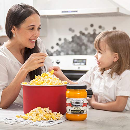 Dutchman’S Popcorn Coconut Oil Butter Flavored Oil, Colored With