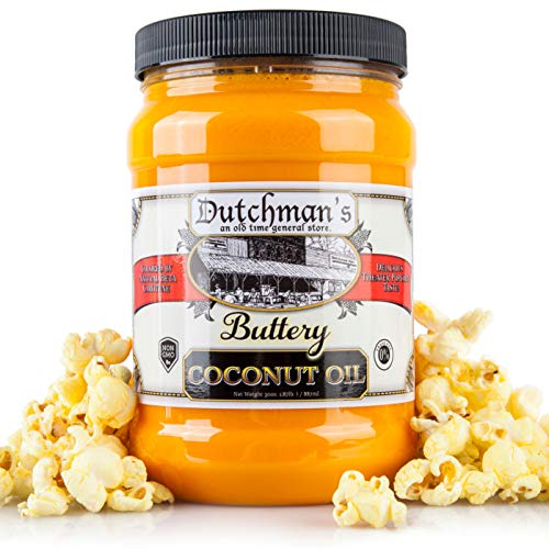 Dutchman’S Popcorn Coconut Oil Butter Flavored Oil, Colored With