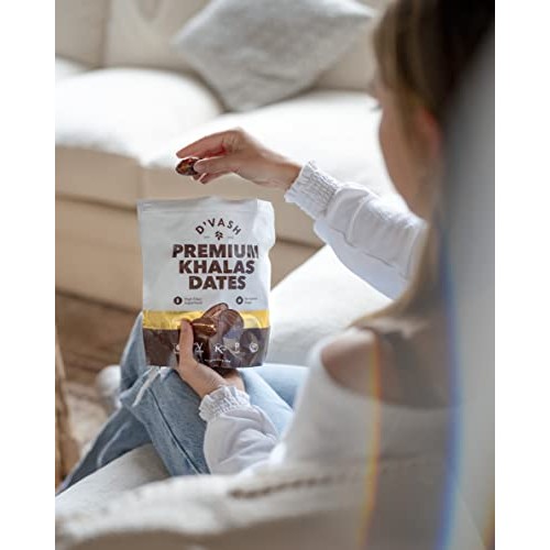 Dvash Premium Khalas Dates| Vegan, Kosher, Gluten Free, Non-GMO...