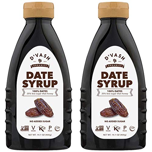Dvash Date Syrup 2 Pack, Superfood Sugar Substitute Made 100% F