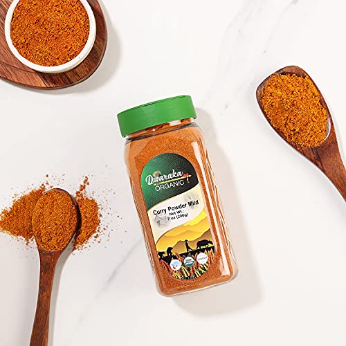 Dwaraka Organic - Curry Powder Mild, 7oz, Healthy, Organic, Non ...