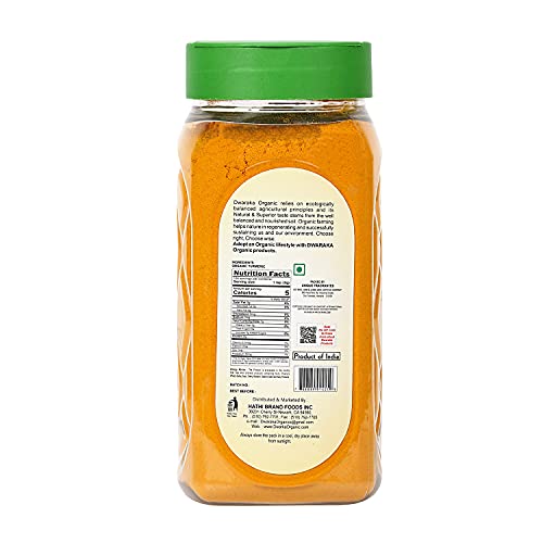 Dwaraka Organic - Turmeric Powder, 7oz, Healthy, Organic, Non GM...