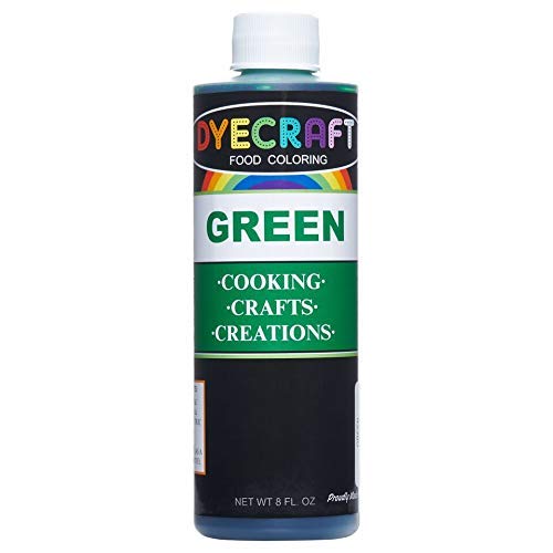 Green Food Coloring Large 8 Oz Bottle Odorless, Tasteless, Edi