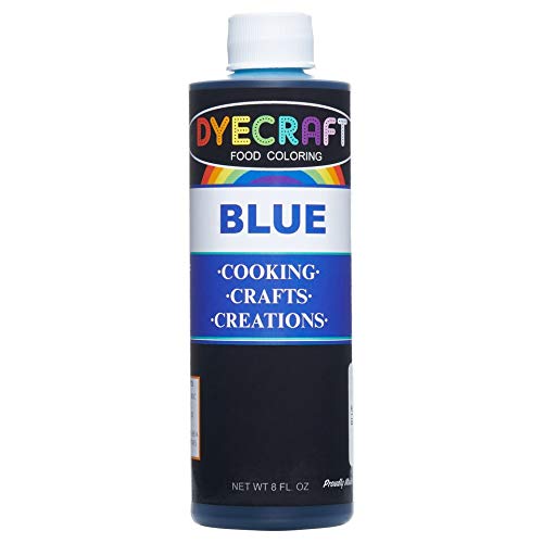 Blue Food Coloring Large 8 Oz Bottle Odorless, Tasteless, Edib