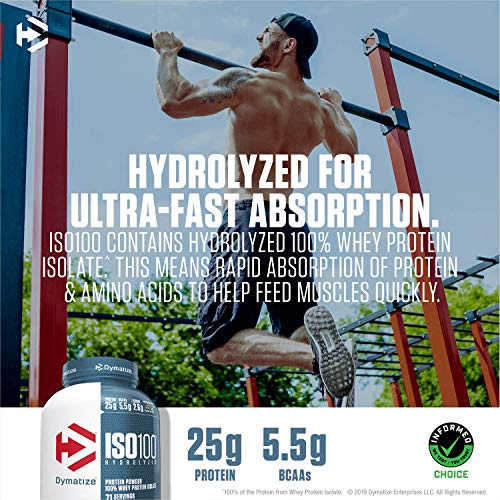 Dymatize Iso100 Hydrolyzed Protein Powder, 100% Whey Isolate Pro