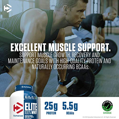 Dymatize Elite 100% Whey Protein Powder, Take Pre Workout Or Pos