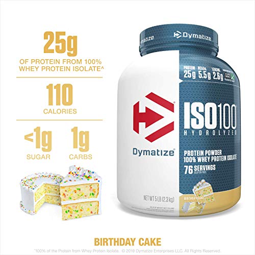 Dymatize Iso100 Hydrolyzed Protein Powder, 100% Whey Isolate Pro