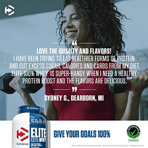 Dymatize Elite 100% Whey Protein Powder, Take Pre Workout Or Pos
