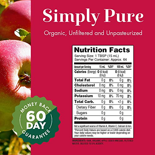 Dynamic Health Apple Cider Vinegar Organic With Mother, 32 Fluid