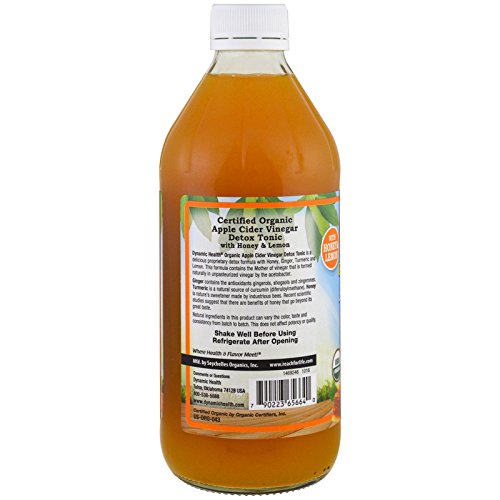 Dynamic Health Certified Organic Apple Cider Vinegar Detox Tonic