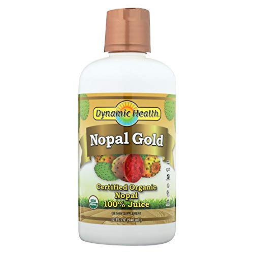 Dynamic Health Organic Certified Nopal Gold,Nopal Cactus 32Fl Oz