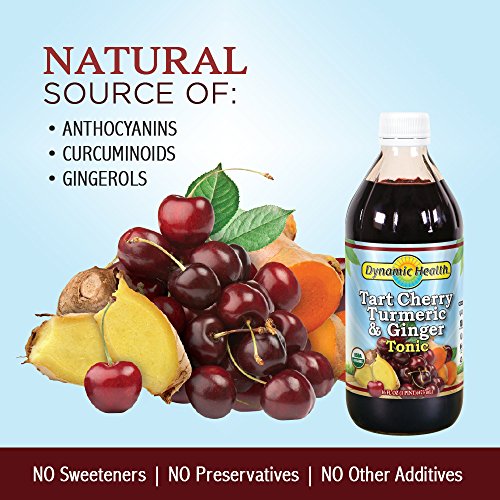 Dynamic Health Organic Tart Cherry Juice Tonic with Turmeric & G...