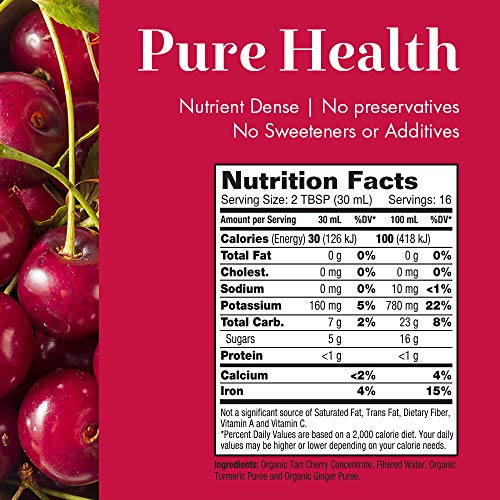 Dynamic Health Tart Cherry Juice Tonic With Turmeric &Amp; Ginger |