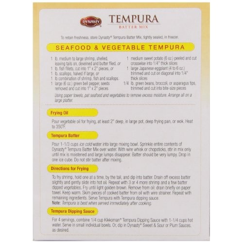 Dynasty Batter Mix Tempura, 8-Ounces Pack Of6