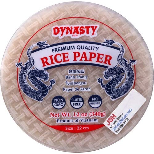 Dynasty Premium Quality White Rice Paper, 12 Oz