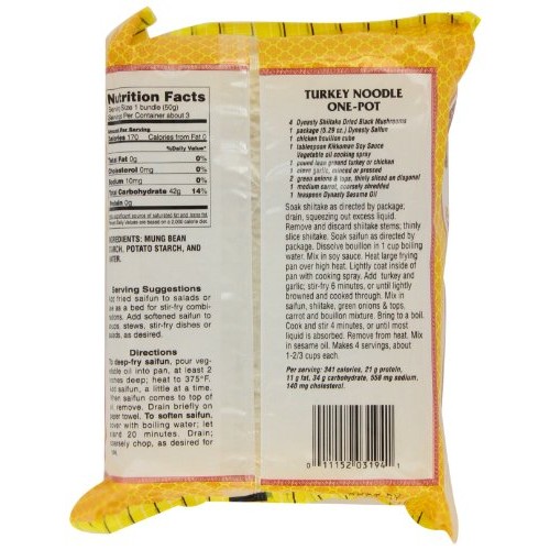 Dynasty Saifun Bean Threads Noodles, 5.29-Ounce Bags Pack Of 12