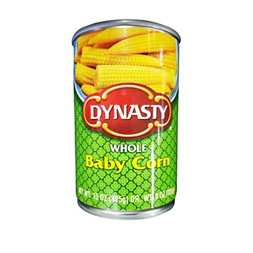 Dynasty Whole Baby Corn, 6 Pack, Total Of 90Oz