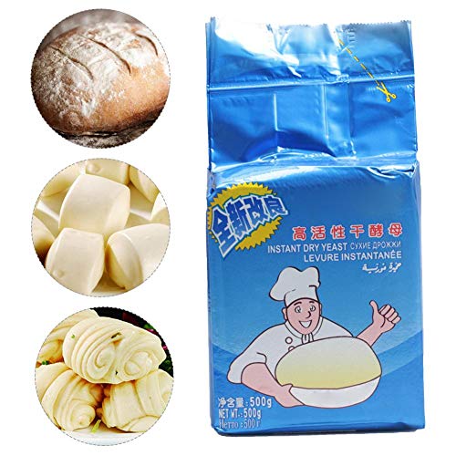 Earlyad 500G Yeast High Activity Dry Yeast, Bread Buns Baking Su