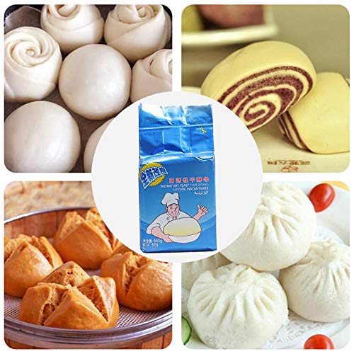 Earlyad 500G Yeast High Activity Dry Yeast, Bread Buns Baking Su